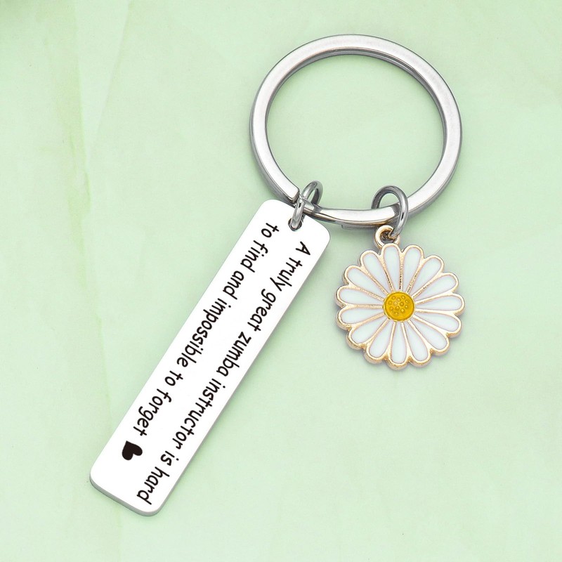 OWHOMS Zumba Birthday Keychain For Zumba Instructor Gifts Zumba Dance