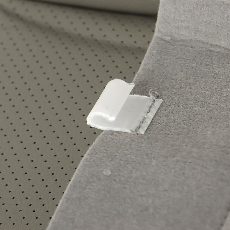 labwork Artificial Leather Driver Side Bottom Seat Cover Gray Replacement