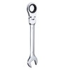 sourcing map Flex-Head Ratcheting Wrench 32mm 180° Rotating Head Metric