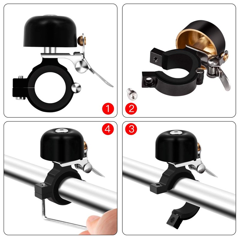 Greallthy Bike Bell Classic Bicycle Bell for Big Bike handlebar