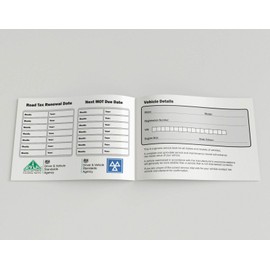 Blank Service History Book - Car Van Maintenance Replacement Vehicle Record Book - Pack of 5