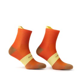 Dodo socks - Marathon Running Socks, Women, Men, Children, Short Lightweight Quick-Drying Trainer Socks with Compression Band for Fitness, Active Sports, Road Bike, orange