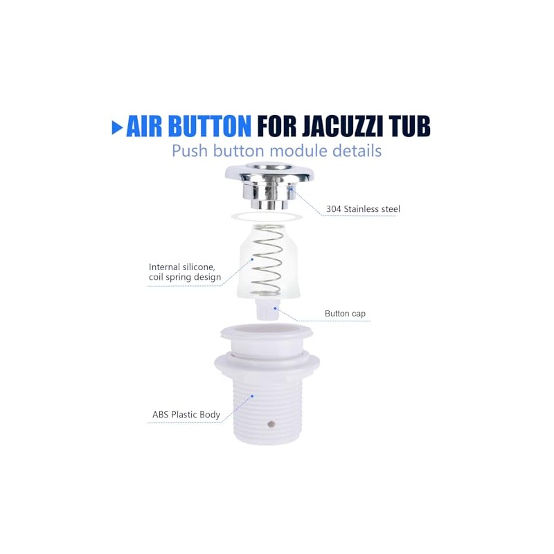 Fuoequl 16A On Off Push Button Switch Jetted Whirlpool Jet