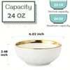 vicrays Ceramic Salad Bowls Set for Kitchen, Serving - 24
