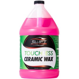 Swift Touchless Ceramic Foamable Wax (1 Gallon) – Spray On/Rinse Off For High-Gloss, Hydrophobic Protective Layer | For Foam Cannon & Foam Pump Sprayer After Car Wash | Wax Cars, Trucks, RV’s & More!