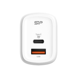 Silicon Power Boost Charger QM25, USB Dual-Output Type-A and Type-C (EU 2-pin) 30W Wall Charger