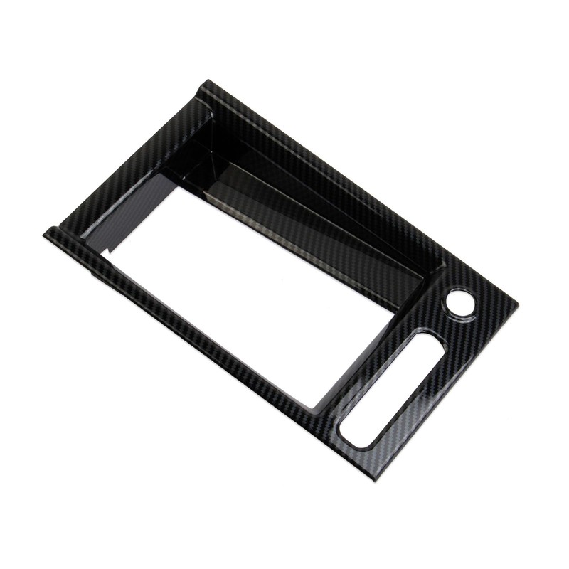 crosselec Carbon Fiber Center Console Armrest Button Panel Cover Trim