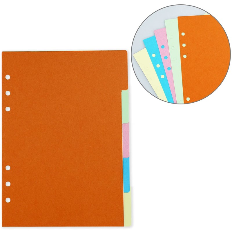 4 Sets A5 Folder Dividers, 2 Sets A5 Vertical Dividers