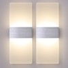 FUPE Applique da Parete Interno 12 W, LED Moderno Lampada