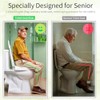Aünsffer Raised 2.91'' Toilet Seat Elongated, Toilet Seat Riser for