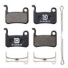 2 Sets Semi-Metallic Bicycle Disc Brake Pads for Shimano Deore