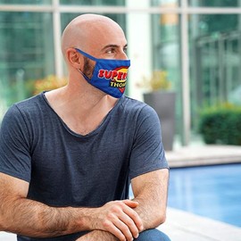 Protective mask for mouth and nose made of fabric with your own photo and text ✓ Face Mask ✓ Face Mask ✓ Respirator Mask ✓ Dust Mask ✓ Fabric Mask