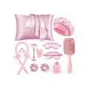 Kit De Cuidado De Belleza Rosa: Rodillo Facial + Cojín