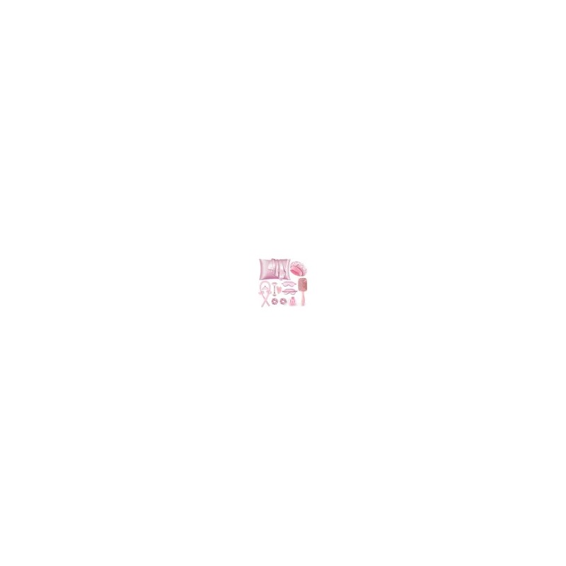 Kit De Cuidado De Belleza Rosa: Rodillo Facial + Cojín