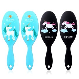 4 Pack Hair Brushes, Anti-static Massage Comb Hair Brush for Women Curly Straight Long or Short Hair (Multiple colors, 22.5 * 8CM)