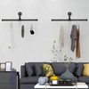 Jeasor Industrial Pipe Clothes Rack Floating DIY Wall Mounted, Heavy
