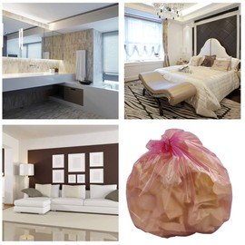 Ordate 5 Litre Pink Green Blue Bin Liners Bathroom Trash Bag Bin Liners, 180 Bags