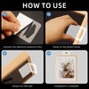 Adhesive Picture Hangers, 36 Pcs Plastic Sawtooth Adhesive Picture Hanger,