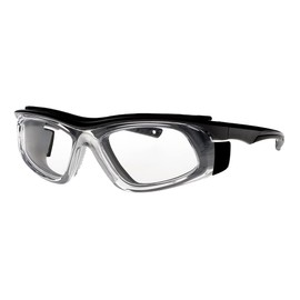 ATTENUTECH Radiation Safety Glasses with Full Seal For Splash Protection with .75mm PB Leaded Protective Lenses (Black)