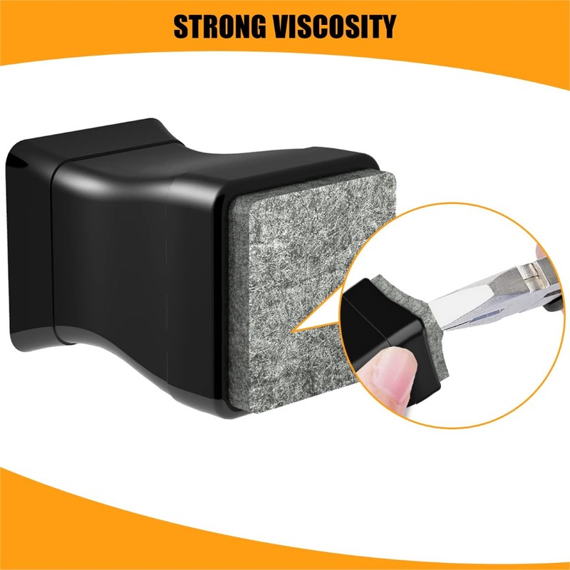 16 Pcs Square Chair Leg Protectors - Caps to Protect