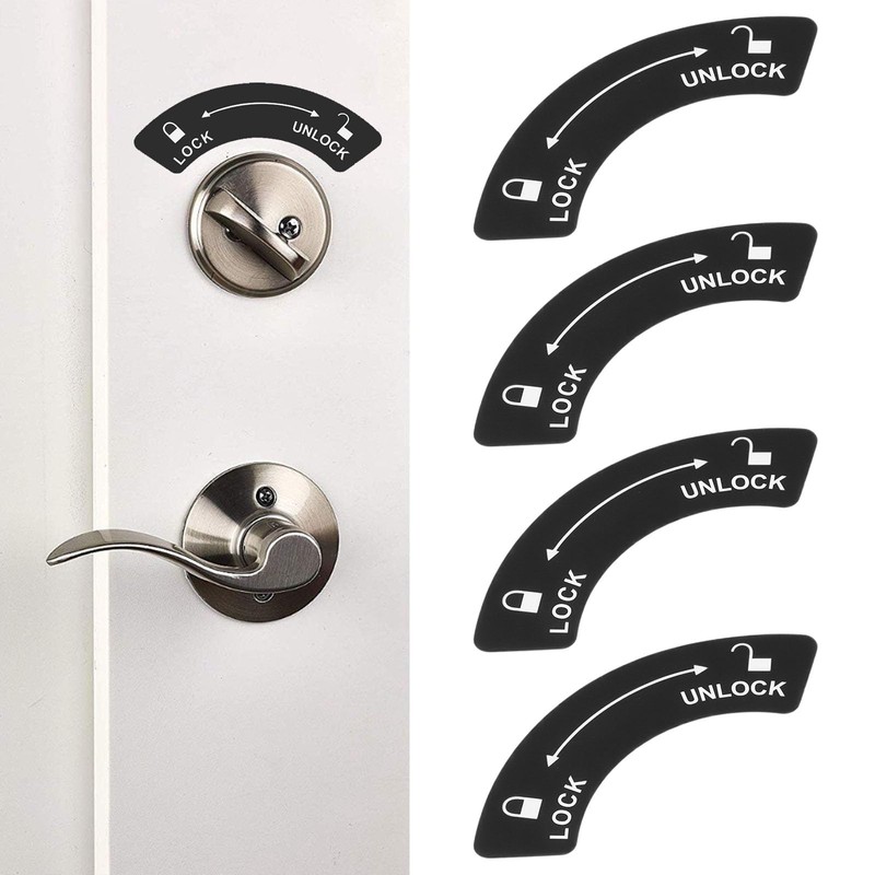 The Lord of the Tools 12pcs Lock Unlock Direction Stickers