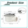 Low Profile Shower Drain Trap 1.5" for Replacement Shower Base