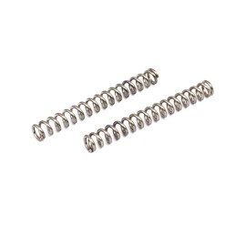 sourcing map 10 pieces 304 stainless steel compression springs compression spring coil spring steel spring silver tone 1 mm x 6 mm x 50 mm