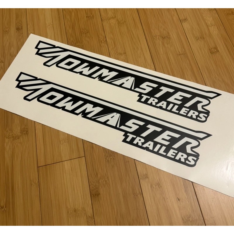 TowMaster Trailers Replacement 24” Logo DECAL Stickers - SET 2