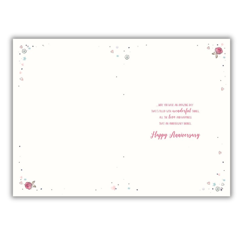 ICG Special Son and Daughter-in-Law Anniversary Card - Floral Love