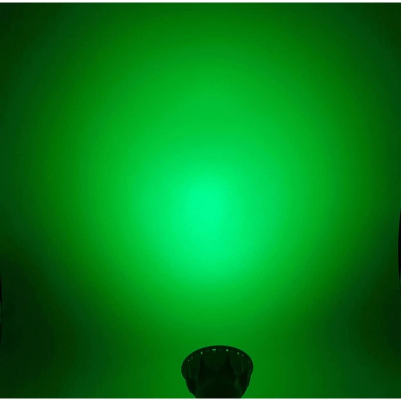 JSVSAL MR16 (GU10 Base) LED Light Bulb,Dimmable,120-Volt,Green, 6-Watt(50-Watt Equivalent), Aluminum