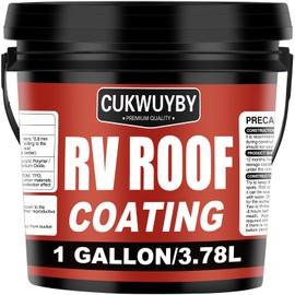 RV Roof Coating, Easy to Apply Solar Reflective Sealant, Quick Drying RV Roof Sealant, Trailer and Camper Roofs Leak Repair Liquid Waterproof Paint, 1 Gallon (White)