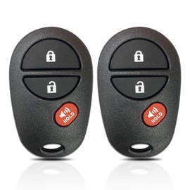 Key Fob Replacement Fits for 2005-2016 Toyota Tacoma/ 07-18 Tundra/ 08-13 Highlander/ 08-18 Sequoia/ 04-17 Sienna Keyless Entry Remote Control GQ43VT20T (Pack of 2)