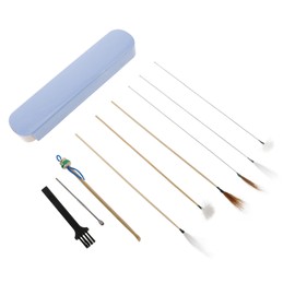 ORFOFE 1Set Ear Wax Removal Kit Ear Cleaning Tools Set with Ear Picks Spoons Sticks for Safe and Removal Portable Design for Home Travel Use