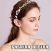 BIKPRST Bridal Crystal Beads Bohemian Headpiece Leaves Vine Flower Wedding