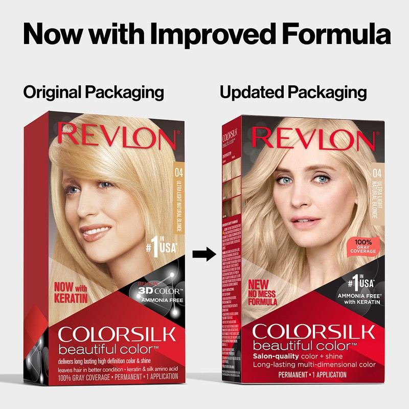 Revlon Colorsilk Beautiful Color Permanent Hair Color, Long-Lasting High-Definition Color,