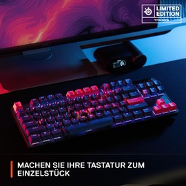 SteelSeries Keycaps - Artist Designed Limited Edition - Double Shot Keycaps - Titik Noda - Durable PBT Thermoplastic - Compatible with Most Mechanical Keyboards - Special Artwork