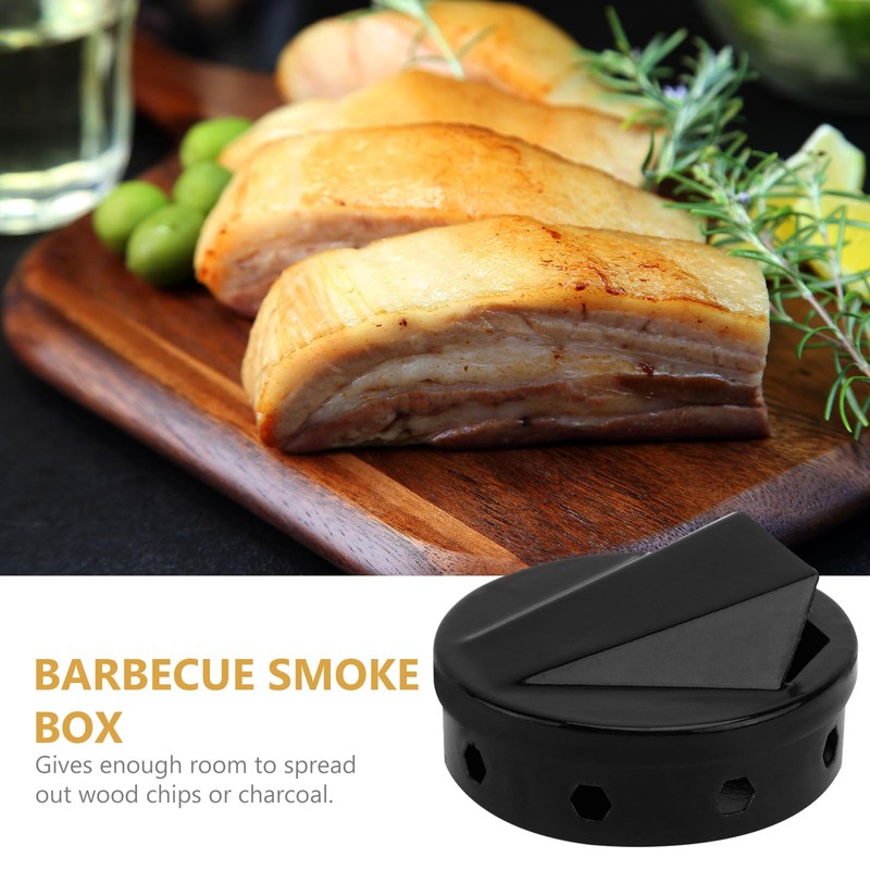 DOITOOL Wood Chip Smoker Box, BBQ Smoker Box with Lid