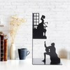 Wrought Iron Figure Book Stand Readers Book Stand Bookshelf Ornaments