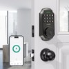 Keyless Entry Door Lock with 2 Door Knobs - App