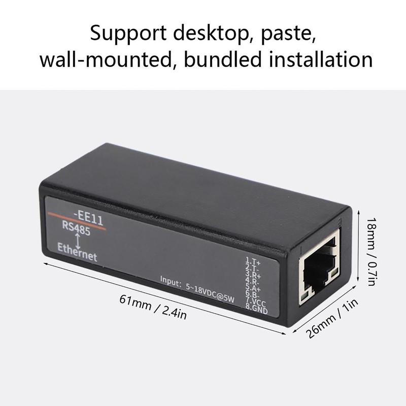 HF7121 Serial Server RS485 to Ethernet DTU Short Message Communication