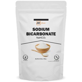 mGanna Sodium Bicarbonate, Food Grade Baking Soda, 0.5 lbs / 227 gms, Pure White Powder
