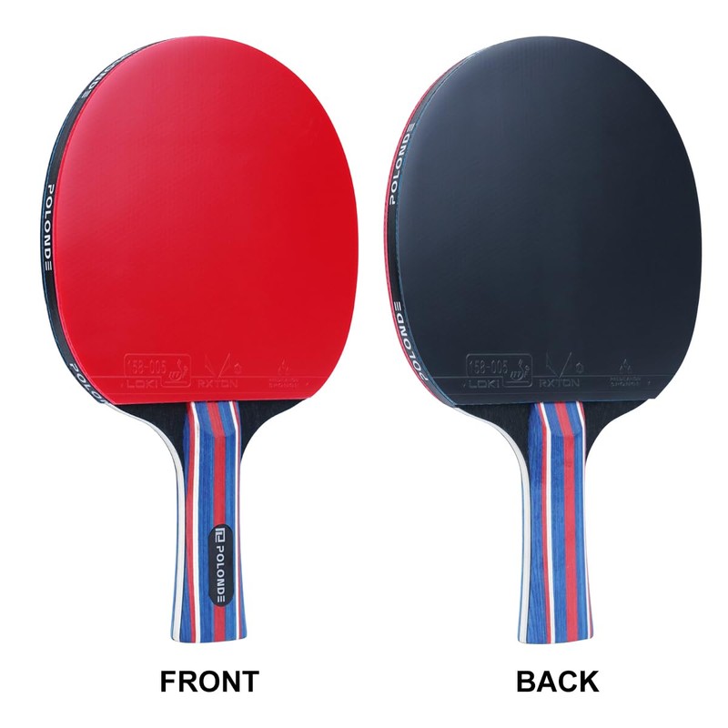 POLONDE Table Tennis Racket, Professional Ping Pong Bat with ITTF