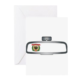 CafePress Driving Through West Virginia Greeting Cards Greeting Card (20-pack), Note Card with Blank Inside, Birthday Card Matte