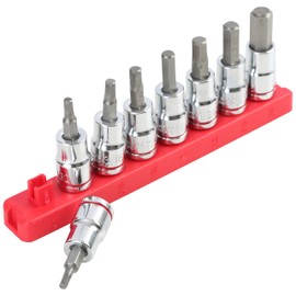 Hyper Tough 9-Piece 3/8-Inch Drive SAE Hex Socket Bit Set