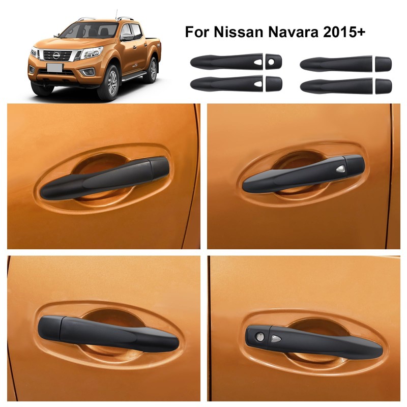 JHCHAN Door Handle Covers for Nissan Navara, 2016-2024 Navara D23