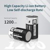 EEMB 50PACK ER14250 1/2AA 3.6V Lithium Battery 1200mAh Li-SOCL₂ Non-Rechargeable