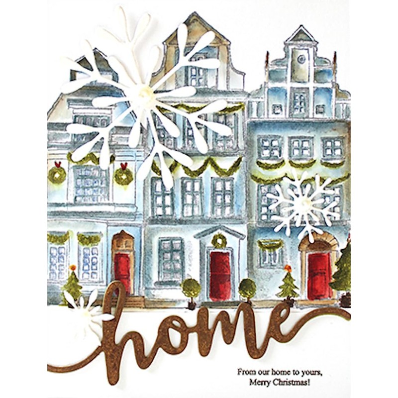 Penny Black Cling Rubber Stamps - Christmas Town 40-943
