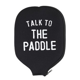 Santa Barbara Design Studio Pickleball Paddle Covers Neoprene Cover for Pop-Tennis Paddles, 9" x 12", Talk To The Paddle