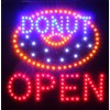 Ultra Bright LED Sign Super Donut Open Size 19"X19 with