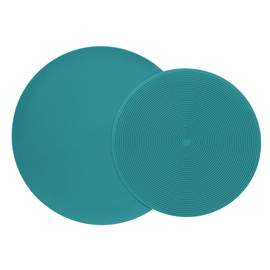 Safe Grabs: Multi-Purpose Silicone Original Microwave Mat as Seen on Shark Tank | Splatter Guard, Trivet, Hot Pad, Pot Holder, (BPA Free, Heat Resistant, Dishwasher Safe), Set of 2 (Teal)